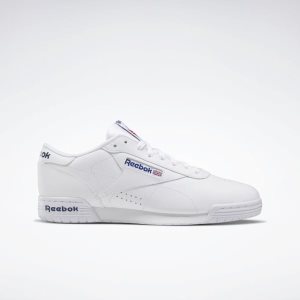 Reebok Ex-O-Fit Clean Logo INT Turnschuhe Herren - Weiß/Königsblau - DE 978-AVI